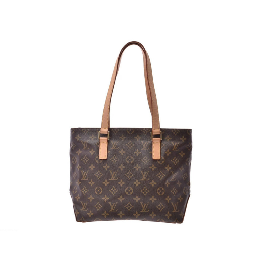 Louis Vuitton Monogram Cabas Piano Brown Leather Tote Bag